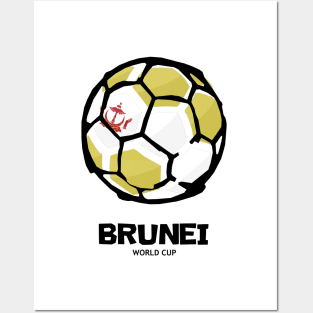 Brunei Football Country Flag Posters and Art